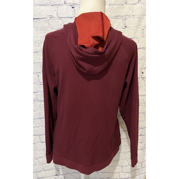 Merrell Hoodie Burgundy Logo Pullover Top Shirt Women’s Large - Picture 6 of 10